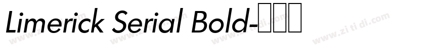 Limerick Serial Bold字体转换